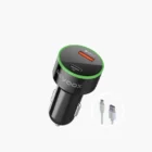 REVOOX Chargeur de Voiture Original 15W RCC-P01 – Double Port USB & Type-C, Charge Rapide Universelle