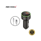 REVOOX Chargeur de Voiture Original 15W RCC-P01 – Double Port USB & Type-C, Charge Rapide Universelle