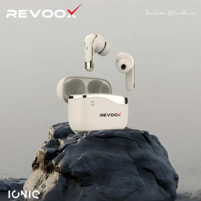 REVOOX Earphones Bluetooth IONIQ RBE-PA01 – Écouteurs Sans Fil Haute Performance avec ANC, 4 Micros & Bluetooth 5.4
