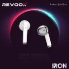 REVOOX IRON RBE-P08 Earphones Bluetooth – Écouteurs Sans Fil Bluetooth V5.3 avec Micro, Autonomie 4H, Type-C, Couleur Argent