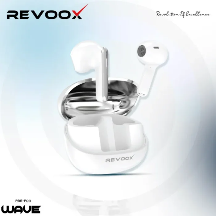 revoox-earphones-bluetooth-wave-rbe-p09 (2) REVOOX WAVE RBE-P09 – Écouteurs Bluetooth Sans Fil Premium avec Son Cristallin & Charge Rapide Type-C
