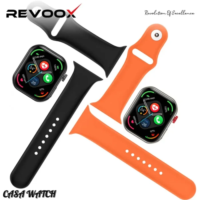REVOOX SmartWatch CASAWATCH RSW-W012 – Montre Connectée Premium Écran 2.04" Full Touch, Autonomie 7 Jours, Android & iOS
