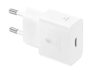 Samsung Adaptateur Secteur 25W Original (sans câble) – Chargeur Rapide USB-C Super Fast Charging PD 3.0, Compact et Sécurisé