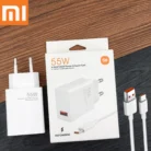 Xiaomi Chargeur Original 55W GaN Turbo avec Câble USB Type-C 6A – Adaptateur Secteur Charge Rapide Compatible Redmi, Mi, Samsung