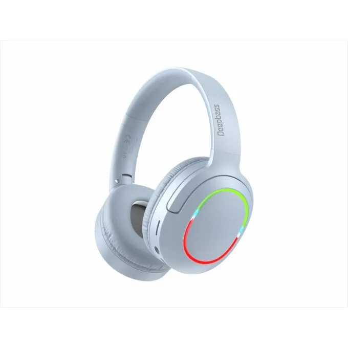 Deep (1) Deep Bass R19 – Casque Bluetooth V5.3 Sans Fil avec Carte TF, FM Radio & Lumières RGB