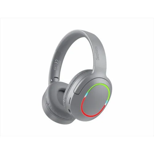Deep Bass R19 – Casque Bluetooth V5 Deep Bass R19 – Casque Bluetooth V5.3 Sans Fil avec Carte TF, FM Radio & Lumières RGB