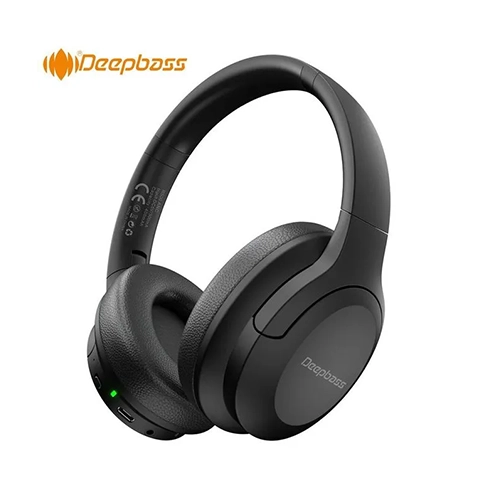 DeepBass-1 DeepBass R500 Casque Sans Fil ANC – Hi-Fi Premium avec Réduction Active du Bruit, Bluetooth 5.3 & 16H d’Autonomie