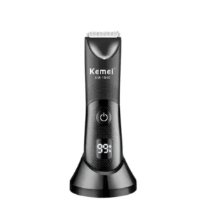 Kemei Tondeuse KM-1840 – Étanchéité IPX7, Lames Céramique, Recharge Rapide USB-C & Design Ergonomique