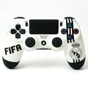 Manette PS4 REAL MADRID Sans Fil – Haute Qualité, Design Ergonomique & Vibration Intégrée