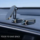 Support Magnétique Téléphone Voiture Pliable – Rotation 720°, 6 Aimants Puissants, Design Compact & Stable