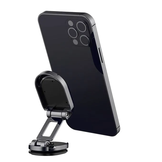 Support (2) Support Magnétique Téléphone Voiture Pliable – Rotation 720°, 6 Aimants Puissants, Design Compact & Stable