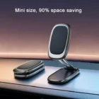 Support Voiture Téléphone Magnétique Pliable DM-17 – Fixation Puissante, Rotation 360° Design Compact Universel