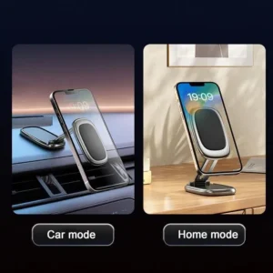 Support Voiture Téléphone Magnétique Pliable DM-17 – Fixation Puissante, Rotation 360° Design Compact Universel