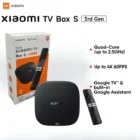 XIAOMI MI TV Box S 3ᵉ Génération 2025 – 4K UHD, 32GB, 2RAM Wi-Fi 6, Google TV, Dolby Vision & Atmos