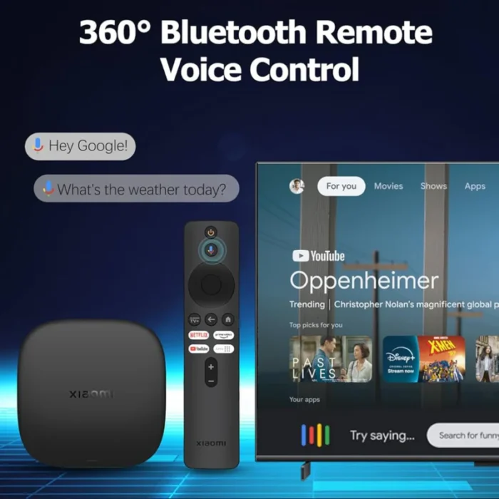 XIAOMI MI TV Box S--2 XIAOMI MI TV Box S 3ᵉ Génération 2025 – 4K UHD, 32GB, 2RAM Wi-Fi 6, Google TV, Dolby Vision & Atmos