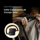 oraimo BoomPop Lite – Écouteurs Sans Fil Supra-Auriculaires ENC avec 60H d’Autonomie & Son Spatial 360°