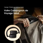 oraimo BoomPop Lite – Écouteurs Sans Fil Supra-Auriculaires ENC avec 60H d’Autonomie & Son Spatial 360°
