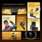 Oraimo SpaceBuds Air FreeFire – Écouteurs Sans Fil 38h | IPX4 & Localisateur Intelligent