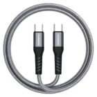 RIVERSONG Câble Hercules C6 USB-C vers USB-C 100W | Fast Charging, 1.2m Gray | 480Mbps Data Transfer