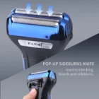 Kemei km-6333 Tondeuse Professionnelle 3 en 1 | Électrique, Barbe, Nez & Cheveux | Rechargeable Pas Cher