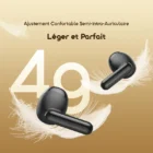 Oraimo SpaceBuds Air AirOTW-324S – Écouteurs Sans Fil Véritables 38h avec Localisateur Intelligent