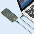 RIVERSONG Câble Hercules C6 USB-C vers USB-C 100W | Fast Charging, 1.2m Gray | 480Mbps Data Transfer