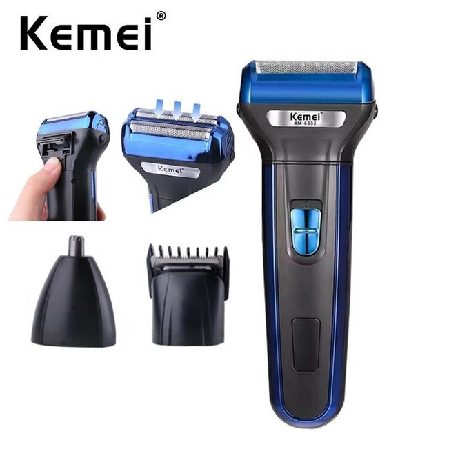 tondeuse-kemei-km-6333-professionnelle-3en1-rechargeable Kemei km-6333 Tondeuse Professionnelle 3 en 1 | Électrique, Barbe, Nez & Cheveux | Rechargeable Pas Cher