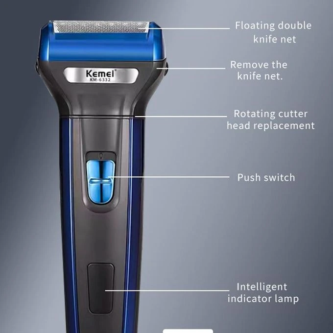 tondeuse-multifunction-kemei-km-6333-sans-fil Kemei km-6333 Tondeuse Professionnelle 3 en 1 | Électrique, Barbe, Nez & Cheveux | Rechargeable Pas Cher